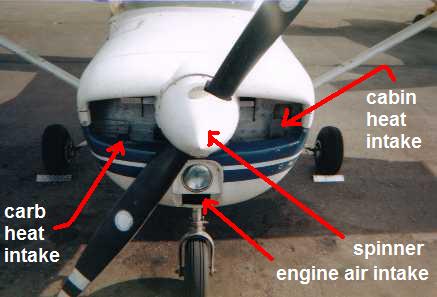 Cessna 150 front view